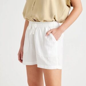 Quince European Linen Shorts - White
